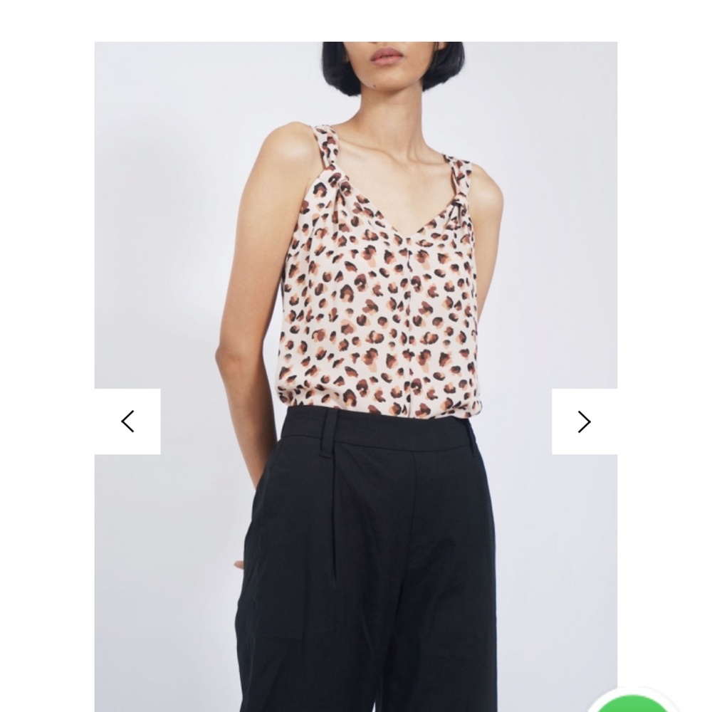 Theory Women's Leopard Print Top - Brown
